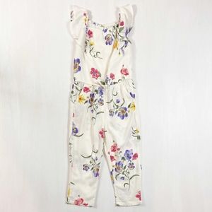 Girls Floral Jumpsuit